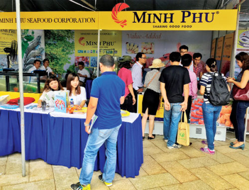 Minh Phu Group’s booth attracted a lot of visitors